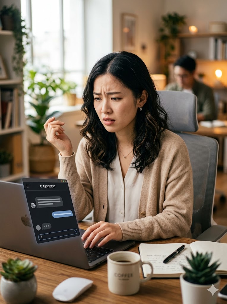 AIの業務活用に悩む社員